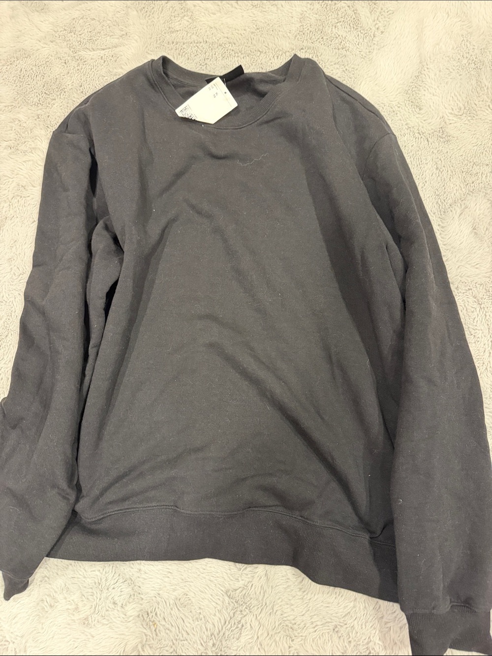 Men's Classic Black Crewneck Sweater XL